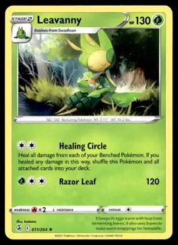 Leavanny 11/264 Pokemon Card Fusion Strike Rare 130 HP Lightly Played AH - Image 1