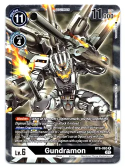 Gundramon BT6-065 (R) Digimon FOIL Card - Image 1