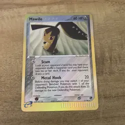Pokemon Mawile 9/100 Sandstorm Reverse Holo Rare Card 2003 English TCG - Image 1