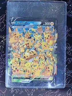 Pikachu V-UNION Jumbo Cards Holo With Toploader - Image 1