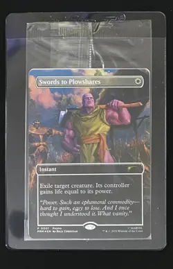 THANOS Magic the Gathering PSA Magazine Promo Swords to Plowshares Marvel - Image 1
