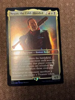Negan, the Cold-Blooded FOIL, The Walking Dead AMC MTG Secret Lair Drop MTG #147 - Image 2