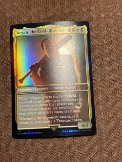 Negan, the Cold-Blooded FOIL, The Walking Dead AMC MTG Secret Lair Drop MTG #147 - Image 3