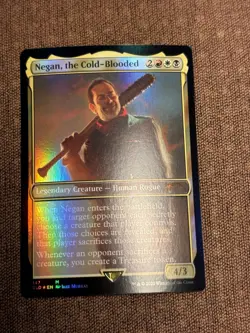 Negan, the Cold-Blooded FOIL, The Walking Dead AMC MTG Secret Lair Drop MTG #147 - Image 4