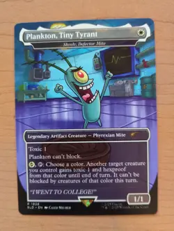 PLANKTON TINY TYRANT MAGIC THE GATHERING MTG SECRET LAIR SPONGEBOB NON-FOIL 1926 - Image 1