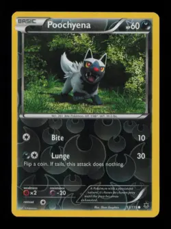 REVERSE HOLO POOCHYENA COMMON 53/119 LP POKEMON - Image 1