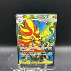 Mega Pyroar EX Evolutions 099/086 Full Art Holo Rare English Chaos Rising - Image 2