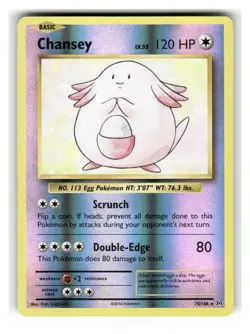 Chansey 70/108 Holo Rare Evolutions Pokemon Reverse Holo Lightly Played - Image 1