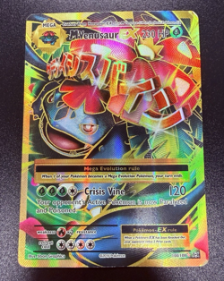 HP / Heavy play Pokemon TCG M Venusaur EX 100/108 Evolutions Holo 230HP - Image 1