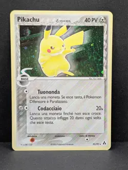 Pikachu Delta Species 93/92 Legend Maker Holo Secret Rare Pokemon TCG ITALIAN NM - Image 1