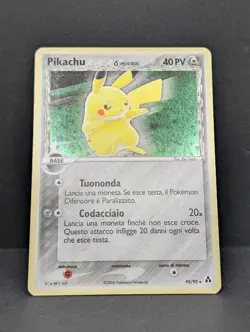 Pikachu Delta Species 93/92 Legend Maker Holo Secret Rare Pokemon TCG ITALIAN NM - Image 3
