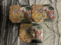 Pokemon Trading Card Game Slashing Legends Tin Koraidon Lot Of 3 Sealed - Image 1