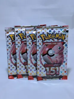 LOT OF (4) - Pokemon TCG Scarlet & Violet 151 SEALED BOOSTER PACK(S) USA ENGLISH - Image 1