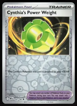 Cynthia's Power Weight 162/182 Uncommon Destined Rivals Pokemon Reverse Holo NM - Image 1