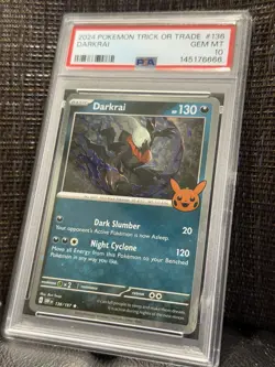 PSA 10 Darkrai 136/197 Trick or Trade 2024 Cosmos Holo - Image 3