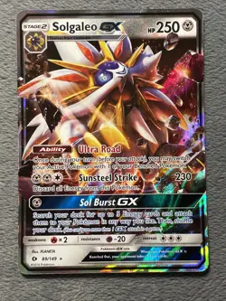 Solgaleo GX 89/149 Sun & Moon Full Art Ultra Rare Pokemon Card NM Holo - Image 1