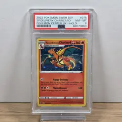 Pokemon Center SWSH Special Delivery HOLO Charizard #SWSH075 - PSA 8 NM-Mint - Image 1