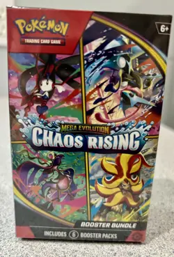 Pokemon Mega Evolution Chaos Rising Booster Bundle - 6 Booster Packs - Image 2