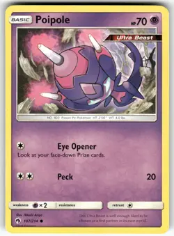 Poipole SM - Lost Thunder Common Pokemon Lightly played - Image 1
