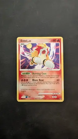 Entei - Pokemon Secret Wonders 4/132 Holo Rare - LP - Image 1