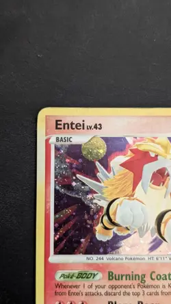Entei - Pokemon Secret Wonders 4/132 Holo Rare - LP - Image 3