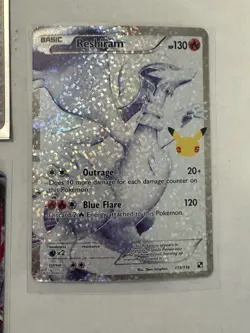 2021 Pokemon Celebrations: Collection M Rayquaza EX 76/108 x1 reshiram x 3 - Image 3
