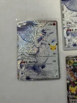2021 Pokemon Celebrations: Collection M Rayquaza EX 76/108 x1 reshiram x 3 - Image 5