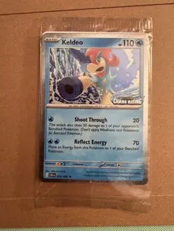 Pokemon TCG Keldeo 019/086 Chaos Rising Stamped Promo Regular (EN) - Image 1