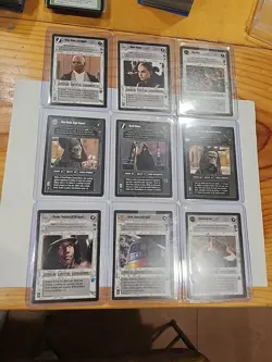 Star Wars CCG Theed Palace Alternate Image AI Set of 9 Cards Near-mint Unplayed - Image 1