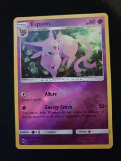 Espeon 89/214 rare reverse holo - pokemon sun & moon lost thunder HP - Image 1