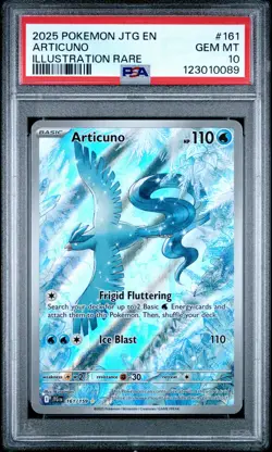 2025 POKEMON JTG EN-JOURNEY TOGETHER ILLUSTRATION RARE #161 ARTICUNO PSA 10 - Image 1