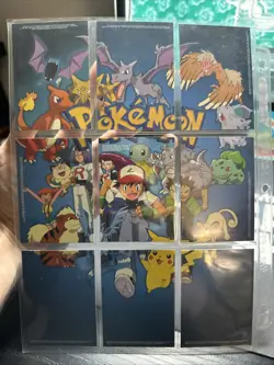 1999 Pokemon Topps TV Animation Series 1 Complete 9 Card Puzzle Set - Image 1