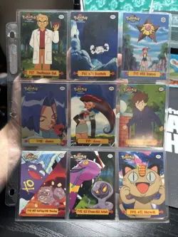 1999 Pokemon Topps TV Animation Series 1 Complete 9 Card Puzzle Set - Image 2