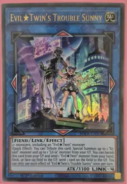 YuGiOh Evil Twin's Trouble Sunny Ultra Rare 1st Edition BODE-EN051 - Image 1