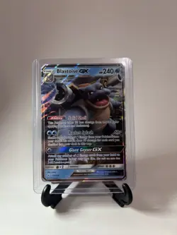 Pokemon TCG Blastoise GX 35/214 Holo Rare Card Sun & Moon Unbroken Bonds - Image 3