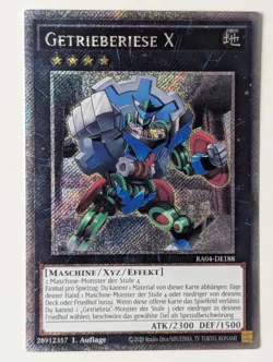 Getrieberiese X RA04-DE188 Platinum Secret Rare DE NM YUGIOH - Image 1