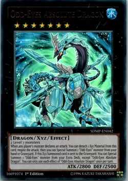 Yugioh Odd-Eyes Absolute Dragon SDMP-EN042 1st Edition Ultra Rare NM - Image 1