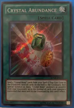 YuGiOh Crystal Abundance Secret Rare RYMP-EN051 - Image 1