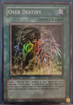 YuGiOh Over Destiny Super Rare 1st Edition DP05-EN021 - Image 1