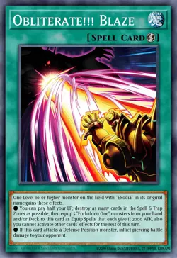 Obliterate!!! Blaze MP25-EN225 1st ED Yu-Gi-Oh! ULTRA RARE - Image 1