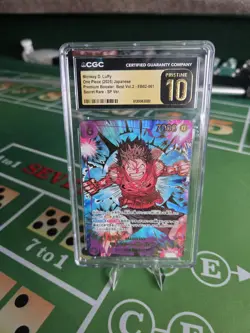CGC Pristine 10 Monkey D. Luffy One Piece CCG Premium Booster EB02-061 Secret R… - Image 1