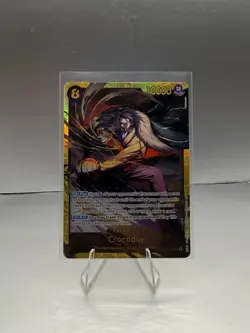 Crocodile OP14-120 SEC The Azure Sea’s Seven One Piece TCG English - Image 1