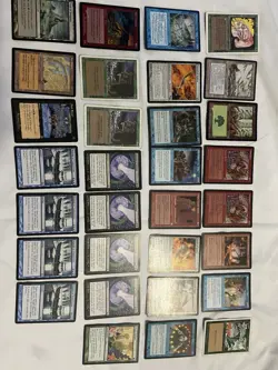 Magic the gathering Card Lot - Heavy Played/Damaged - Image 1