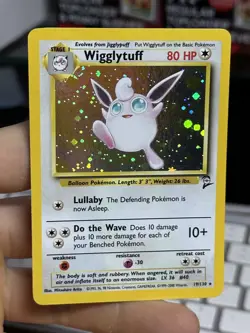 Wigglytuff 19/130 Base Set 2 2000 Holo Rare WOTC Pokemon Card TCG - Image 3