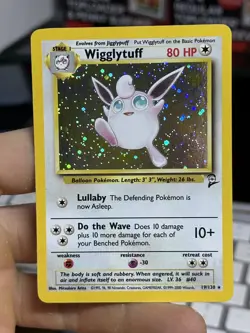 Wigglytuff 19/130 Base Set 2 2000 Holo Rare WOTC Pokemon Card TCG - Image 4