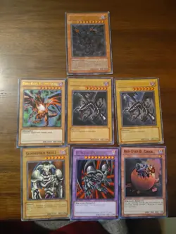 Yu-Gi-Oh Card Lot Red Eye Black Dragon Edition. (Damaged) Read Description - Image 1