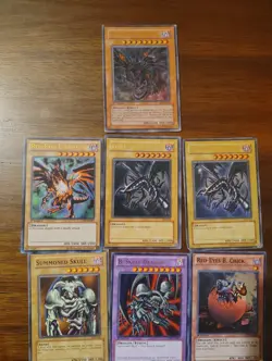 Yu-Gi-Oh Card Lot Red Eye Black Dragon Edition. (Damaged) Read Description - Image 2