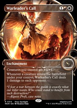 MTG Warleader's Call 315 Rare Foil Showcase Murders at Karlov Manor - Image 1