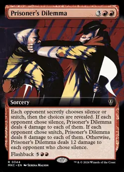 MTG Prisoner's Dilemma 344 Rare Extended Art Murders at Karlov Manor Commander - Image 1