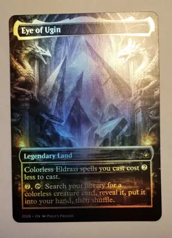 Eye of Ugin FOIL PROXY Card (FOIL ERROR) with Custom Fantasy Art Design - Image 1